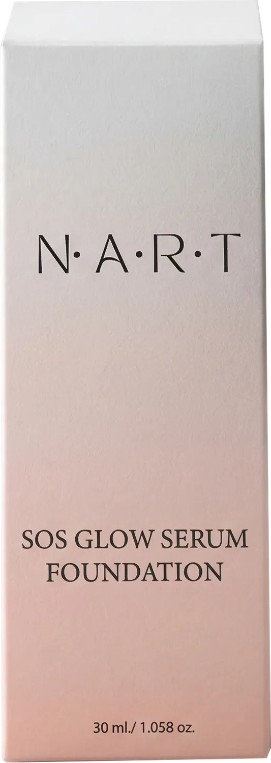 กล่องบรรจุภัณฑ์ N.A.R.T SOS Glow Serum Foundation
